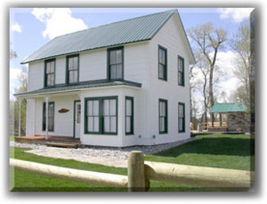 The Fenton House in Sheridan Montana as it appears today after restoration into a rental vacation home by Kathleen Wuelfing
