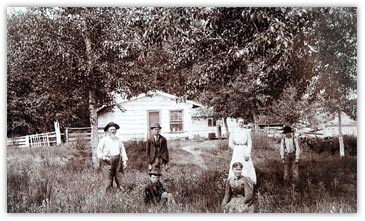 Hermsmeyer Family Photo, previous owners of The Fenton House in Sheridan Montana